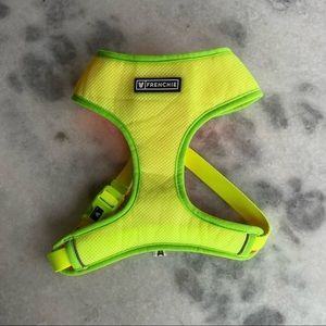 Frenchie Bulldog Dog Harness Reversible Yellow & Orange  Neon BNNW Size Large